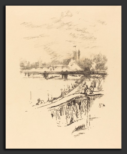 James McNeill Whistler (American, 1834 - 1903), Savoy Pigeons, 1896, lithograph in black on wove