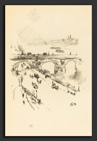 James McNeill Whistler (American, 1834 - 1903), Waterloo Bridge, 1896, lithograph