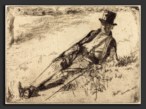 James McNeill Whistler (American, 1834 - 1903), Greenwich Pensioner, 1859, etching on laid paper