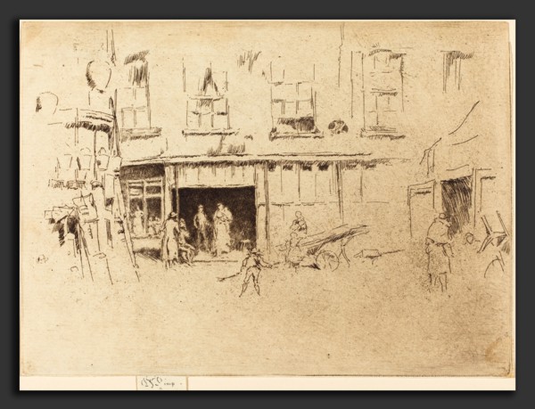 James McNeill Whistler (American, 1834 - 1903), Little Court, c. 1880-1881, etching