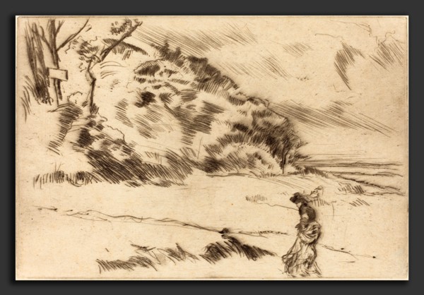 James McNeill Whistler (American, 1834 - 1903), Speke Shore, c. 1875, etching and drypoint