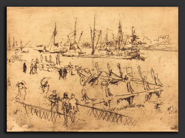 James McNeill Whistler (American, 1834 - 1903), Little Dordrecht, 1884, etching