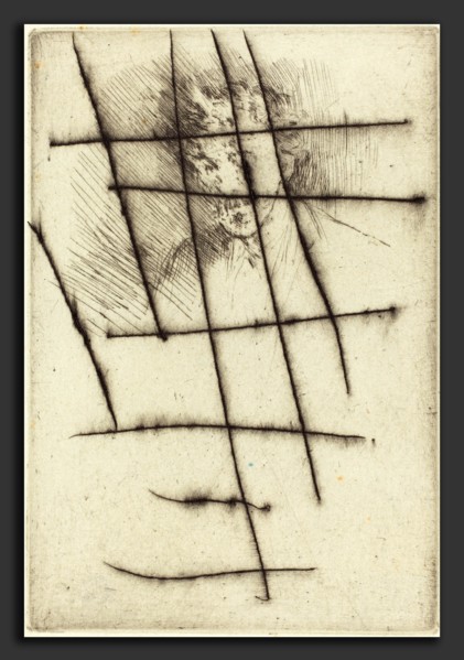 James McNeill Whistler (American, 1834 - 1903), Whistler with the White Lock, 1879, etching