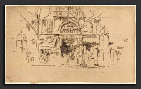 James McNeill Whistler, Passages de l'Opera, American, 1834 - 1903, etching