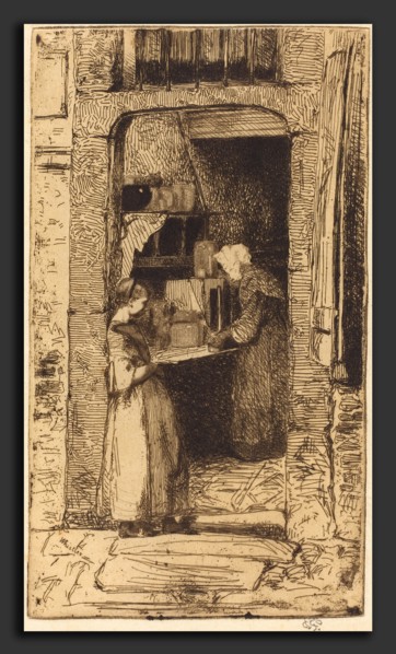 James McNeill Whistler (American, 1834 - 1903), La Marchande de Moutarde, 1858, etching
