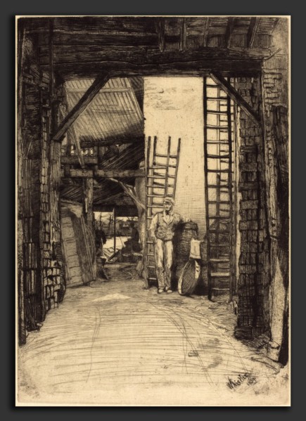 James McNeill Whistler (American, 1834 - 1903), The Lime-Burner, 1859, etching
