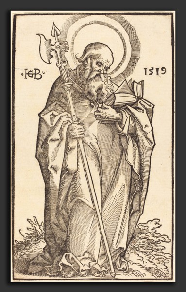 Hans Baldung Grien (German, 1484-1485 - 1545), Saint Matthew, 1519, woodcut