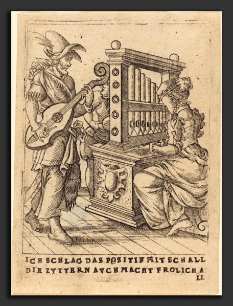 German 16th Century, Ich schlag das Positif mit Schall die Zytternavchmacht frolich all, c. 1580,