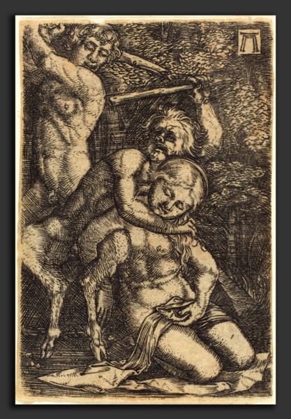 Albrecht Altdorfer (German, 1480 or before - 1538), Two Satyrs Fighting about a Nymph, c.