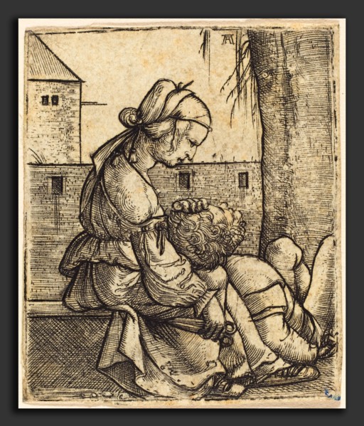 Albrecht Altdorfer (German, 1480 or before - 1538), Samson and Delilah, c. 1520-1525, engraving