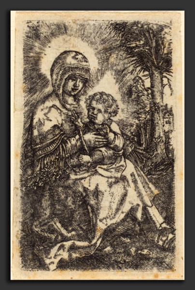 Albrecht Altdorfer (German, 1480 or before - 1538), The "Beautiful Virgin" of Ratisbon in a