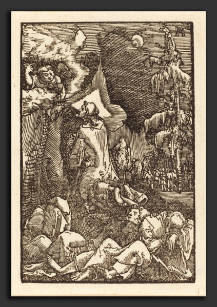 Albrecht Altdorfer (German, 1480 or before - 1538), Christ on the Mount of Olives, c. 1513, woodcut