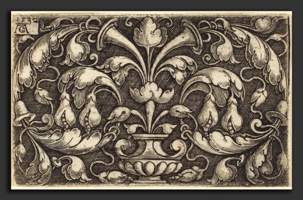 Heinrich Aldegrever (German, 1502 - 1555-1561), Ornament, 1532