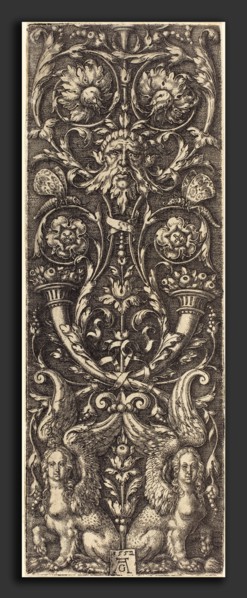 Heinrich Aldegrever (German, 1502 - 1555-1561), High Fruits with Ornaments, 1552, engraving