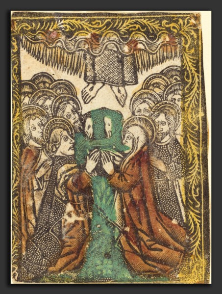 Workshop of Master of the Borders with the Four Fathers of the Church, The Ascension, 1460-1480,