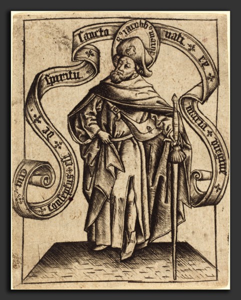 Master of the Berlin Passion (German, active c. 1450-1470), Saint James the Greater, c. 1465,