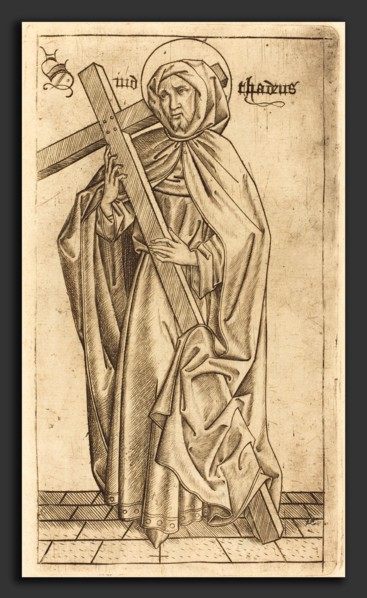 Israhel van Meckenem after Master E.S. (German, c. 1445 - 1503), Saint Judas Thaddeus (Saint