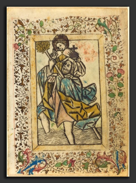 Master of the Dutuit Mount of Olives (German, active c. 1450-1470), Saint Christopher, c. 1460,