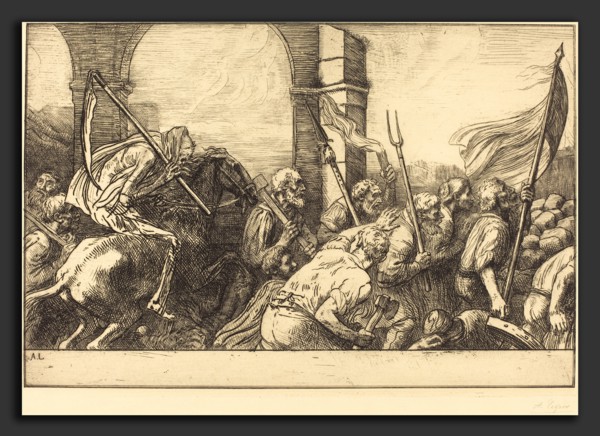 Alphonse Legros, The Triumph of Death: Departure (Le triomphe de la mort: Le depart), French, 1837