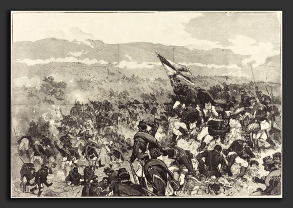 Daniel Vierge (Spanish, 1851 - 1904), Bataille de Plevna.  Le 30 Juillet, Attaque des Hauteurs,