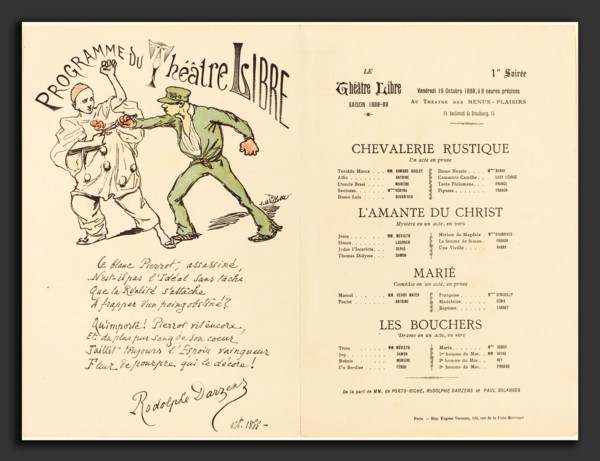 Adolphe Léon Willette (French, 1857 - 1926), Chevalerie rustique; L'Amante du Christ; Marié; Les