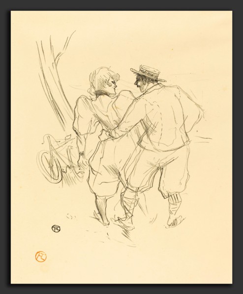 Henri de Toulouse-Lautrec (French, 1864 - 1901), Floréal, 1895, lithograph in black