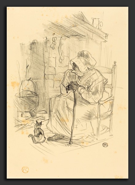 Henri de Toulouse-Lautrec (French, 1864 - 1901), Le secret, 1895, lithograph in black on velin