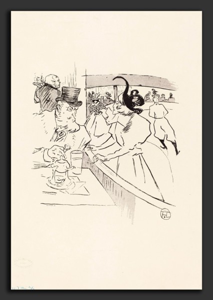 Henri de Toulouse-Lautrec (French, 1864 - 1901), In the Skating Professional Beauty, 1895,