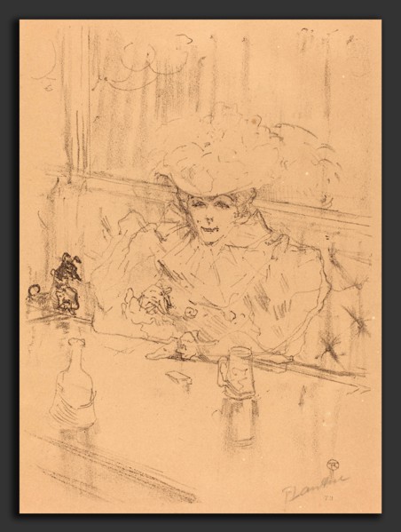 Henri de Toulouse-Lautrec (French, 1864 - 1901), At the Hanneton (Au Hanneton), 1898, lithograph in