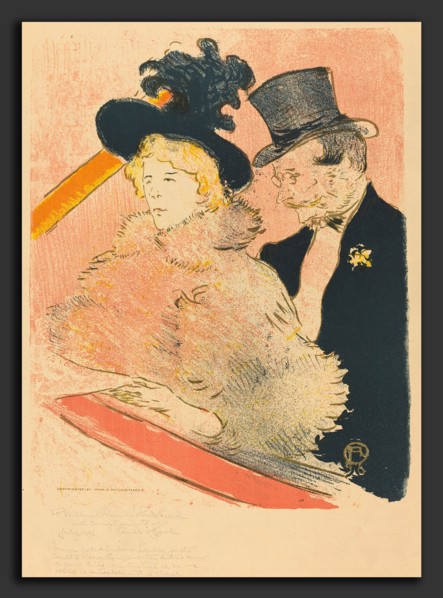 Henri de Toulouse-Lautrec (French, 1864 - 1901), At the Concert (Au concert), 1896, 4-color
