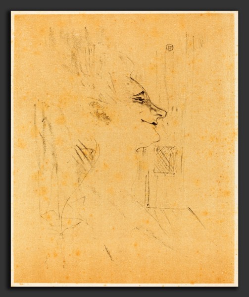 Henri de Toulouse-Lautrec (French, 1864 - 1901), Drunkard (Soularde), 1898, lithograph in black and