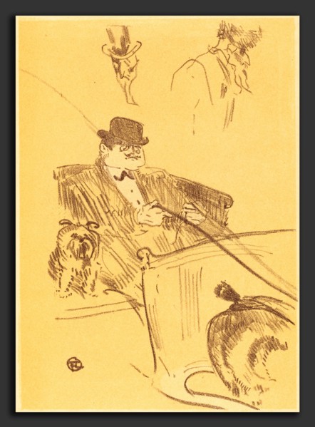 Henri de Toulouse-Lautrec (French, 1864 - 1901), Cover for "La tribu d'Isodore" (Couverture pour