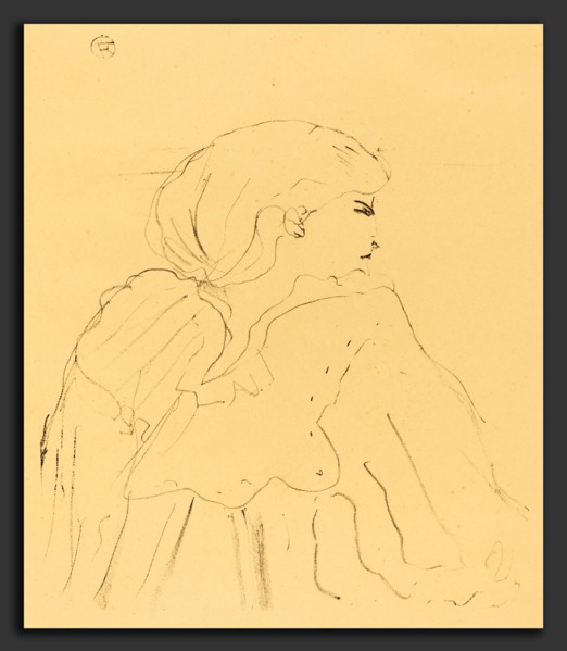 Henri de Toulouse-Lautrec (French, 1864 - 1901), Cassive, 1896, lithograph in black on