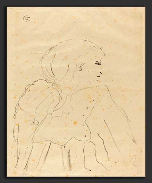 Henri de Toulouse-Lautrec (French, 1864 - 1901), Cassive, 1896, lithograph in black on hand-made