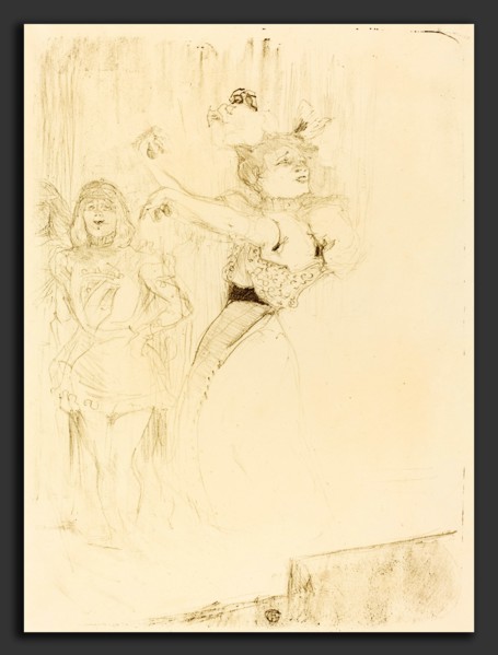 Henri de Toulouse-Lautrec (French, 1864 - 1901), Lender Dancing the Bolero in "Chilperic"  (Lender