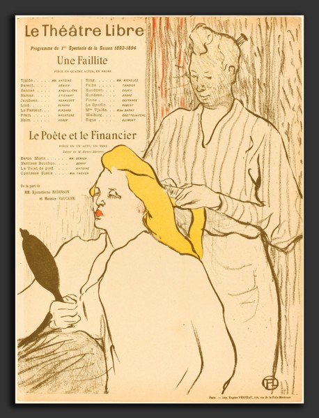 Henri de Toulouse-Lautrec (French, 1864 - 1901), Une Faillite; Le PoÃ¨te et le financier, 1893,