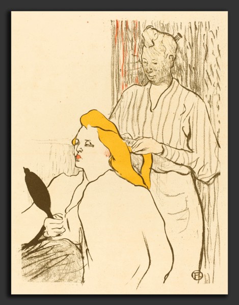 Henri de Toulouse-Lautrec (French, 1864 - 1901), The Hairdresser - Program for the ThéÃ¢tre Libre