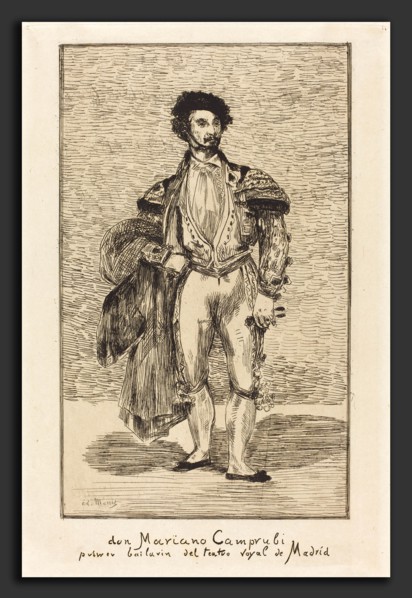 Edouard Manet (French, 1832 - 1883), Don Mariano Camprubi (Le Bailarin), 1862, etching