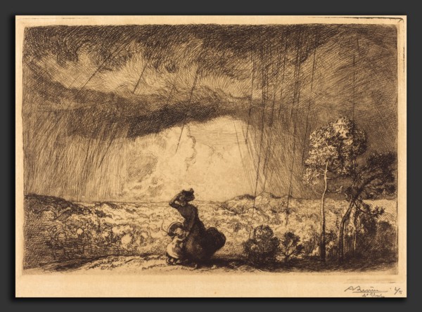 Auguste LepÃ¨re, Storm on the Dune, Vendee (L'orage sur la dune, Vendee), French, 1849 - 1918,