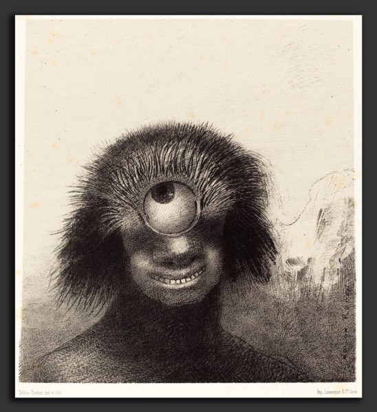 Odilon Redon (French, 1840 - 1916), Le Polype difforme flottait sur les rivages, sorte de cyclope