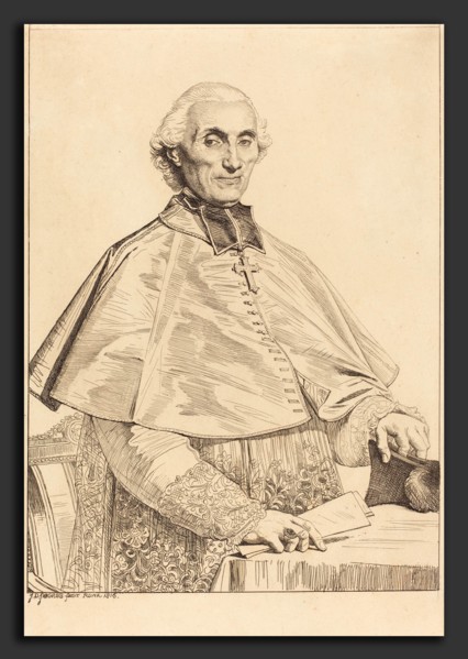 Jean-Auguste-Dominique Ingres (French, 1780 - 1867), Gabriel Cortois de Pressigny, 1816, etching