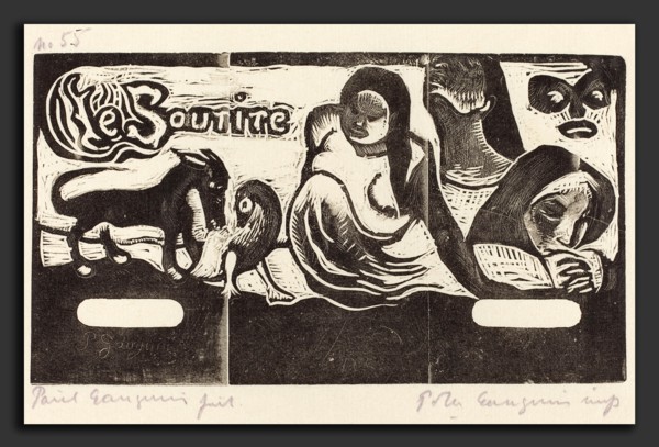 Paul Gauguin (French, 1848 - 1903), Title Page for "Le Sourire" (Titre du Sourire), in or after