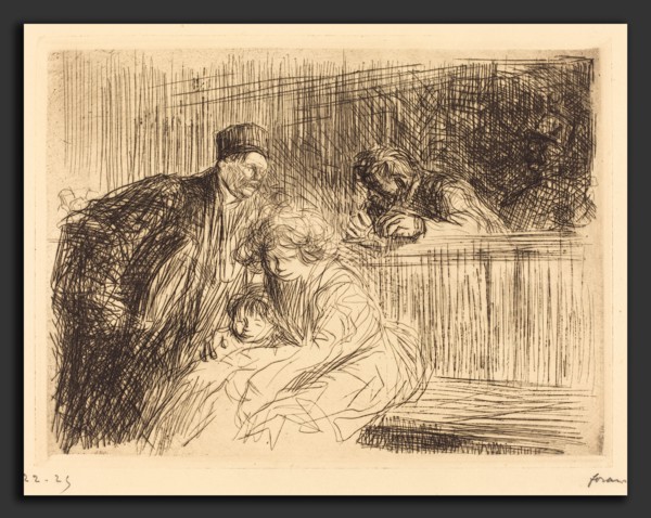 Jean-Louis Forain, The Lawyer Talking to the Prisoner (second plate), French, 1852 - 1931, 1909,