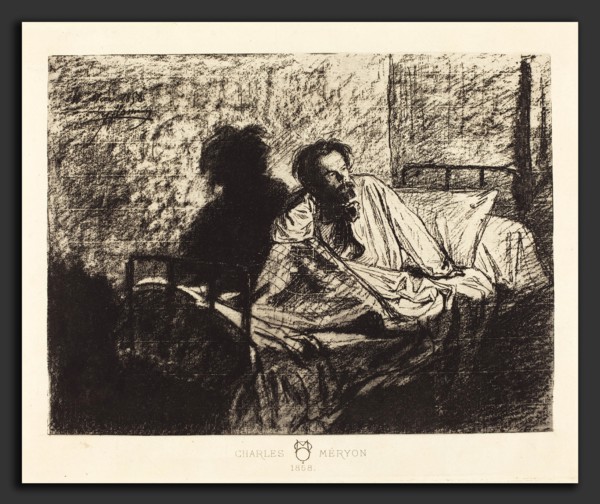 Leopold Flameng (French, 1831 - 1911), Charles Meryon, 1858, heliogravure (?)
