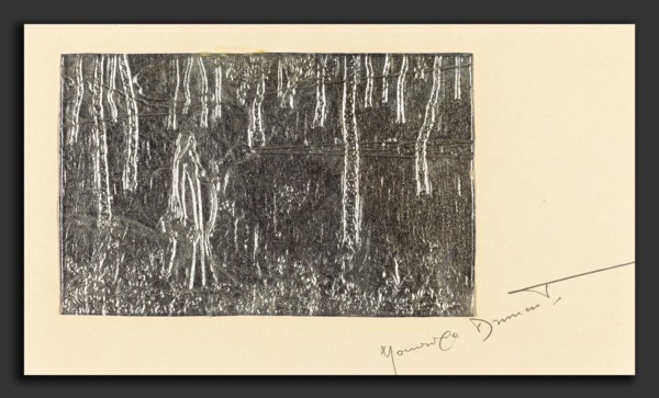 Maurice Dumont (French, 1869 - 1899), Sappho, metal foil plate for glyptograph