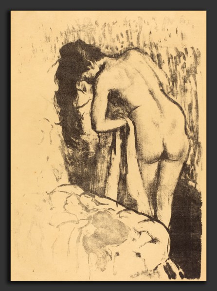 Edgar Degas (French, 1834 - 1917), Nude Woman Standing, Drying Herself (Femme nue debout, a sa