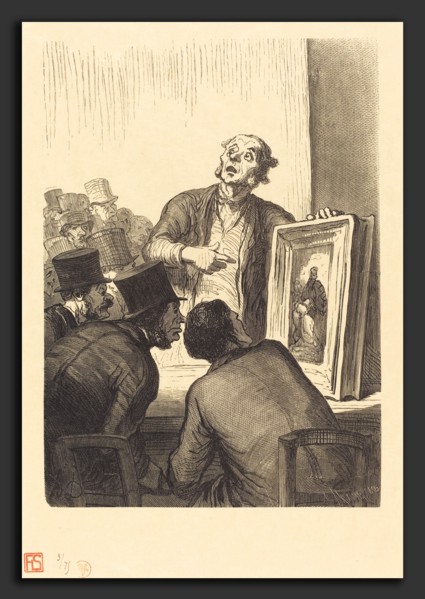 Charles Maurand after Honoré Daumier (French, active 1863-1881), L'Hotel des Commissaires-priseurs: