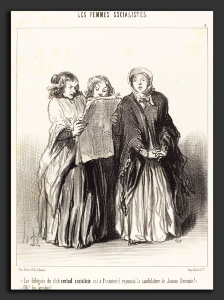 Honoré Daumier (French, 1808 - 1879), Les Délégués du club central socialiste ont repoussé, 1849,