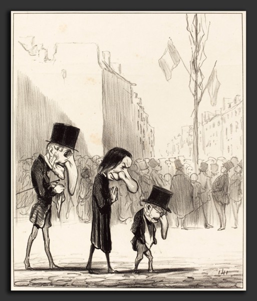 Honoré Daumier (French, 1808 - 1879), Les Trois petits saints, lithograph