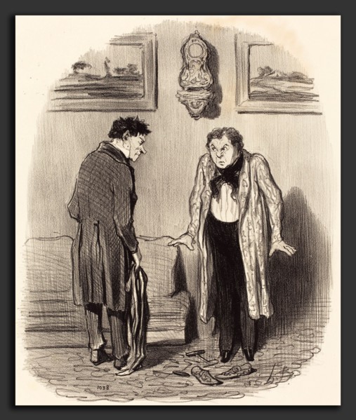 Honoré Daumier (French, 1808 - 1879), Mais quand je vous dis que je ne peux pas remuer les pieds,